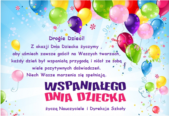 Życzenia z okazji Dnia Dziecka