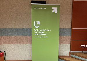 Logo. Uniwersytet Łódzki, Wydział Biologii i Ochrony Środowiska.