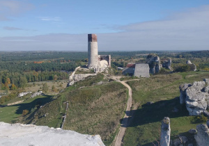 Ruiny zamku w Olsztynie.