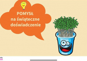 Slajd "Pomysł na świąteczne doświadczenie".