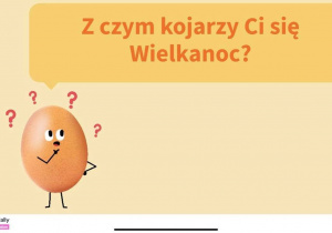 Slajd "Z czym kojarzy Ci się Wielkanoc?"