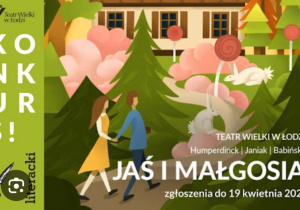 Plakat Konkursu organizowanego przez Teatr Wielki w Łodzi