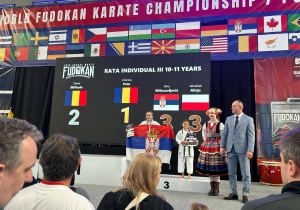Nasza Ala na podium z medalem