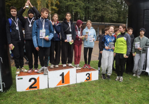 Zwycięscy na podium