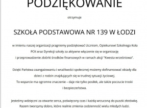 Dyplom z podziękowaniem