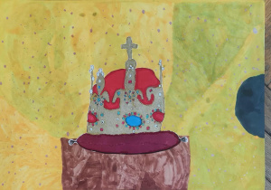 Praca ucznia - korona króla