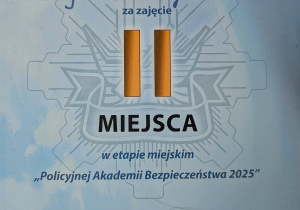Dyplom za 2 miejsce
