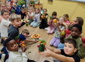 Uczniowie i ich zdrowe prace