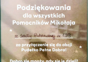 Podziękowania