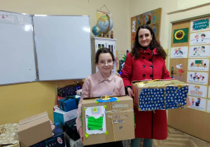 Darczyńcy z paczką