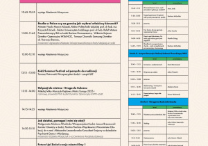 PLAKAT REKALAMOWY FUTURE UPS! FEST szczegółowy harmonogram dnia