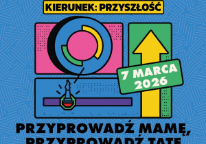 PLAKAT REKALAMOWY FUTURE UPS! FEST niebieski 7 marca