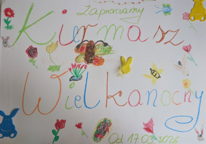 Plakat o kiermaszu wielkanocnym