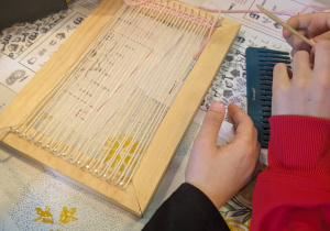 Uczniowie na zajęciach w muzeum