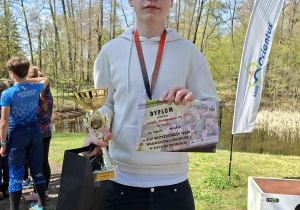 Złoty medalista - Kuba z klasy 8a