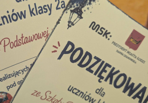 Dyplomy - podziękowania dla szkoły