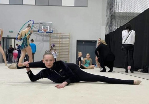 Ewa w czasie zawodów w pięknym stroju